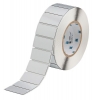 Foam Backed Raised Panel Labels 1'' H x 2'' W Silver Roll of 500 Labels