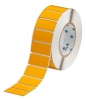 Foam Backed Raised Panel Labels 1'' H x 2'' W Yellow Roll of 500 Labels
