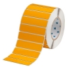 Foam Backed Raised Panel Labels 1'' H x 4'' W Yellow Roll of 500 Labels
