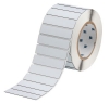 Foam Backed Raised Panel Labels 0.75'' H x 3'' W White Roll of 500 Labels