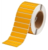 Foam Backed Raised Panel Labels 0.75'' H x 3'' W Yellow Roll of 500 Labels
