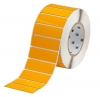Foam Backed Raised Panel Labels 1'' H x 3'' W Yellow Roll of 500 Labels