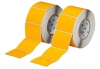 Foam Backed Raised Panel Labels 2.5'' H x 3'' W Yellow Pack of 2 Rolls