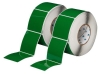 Foam Backed Raised Panel Labels 3.5'' H x 3'' W Green Pack of 2 Rolls