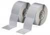 Foam Backed Raised Panel Labels 3.5'' H x 3'' W Silver Pack of 2 Rolls