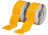Foam Backed Raised Panel Labels 3.5'' H x 3'' W Yellow Pack of 2 Rolls