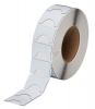 Foam Backed Raised Panel Labels 1.3'' H x 1.89'' W White Roll of 500 Labels