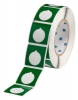 Foam Backed Raised Panel Labels 1.8'' H x 1.8'' W Green Roll of 250 Labels