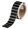 Foam Backed Raised Panel Labels 0.59'' H x 1.77'' W Black Roll of 250 Labels