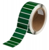 Foam Backed Raised Panel Labels 0.59'' H x 1.77'' W Green Roll of 250 Labels