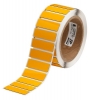 Foam Backed Raised Panel Labels 0.59'' H x 1.77'' W Yellow Roll of 250 Labels