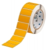 Foam Backed Raised Panel Labels 1'' H x 2'' W Yellow Roll of 250 Labels