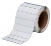 Foam Backed Raised Panel Labels 1'' H x 4'' W White Roll of 250 Labels