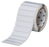 Foam Backed Raised Panel Labels 0.75'' H x 3'' W White Roll of 250 Labels