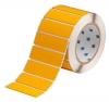 Foam Backed Raised Panel Labels 1'' H x 3'' W Yellow Roll of 250 Labels
