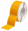 Foam Backed Raised Panel Labels 3.5'' H x 3'' W Yellow Roll of 250 Labels