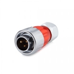 DH-20 Series Waterproof Connector M20 3-Pin Male Plug IP67 Zinc Alloy up to 500Vac 20Amp