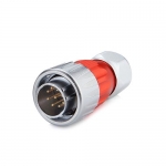 DH-20 Series Waterproof Connector M20 9-Pin Male Plug IP67 Zinc Alloy up to 250Vac 5Amp