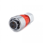 DH-20 Series Waterproof Connector M20 2-Pin Female Plug IP67 Zinc Alloy up to 500Vac 20Amp