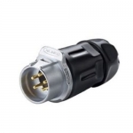 LP-20 Series Waterproof Connector M20 5-Pin Male Docking Plug (Cable To Cable) IP67 Plastic+Zinc Alloy up to 500Vac 10Amp