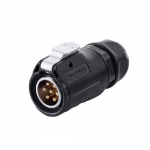 LP-20 Series Waterproof Connector M20 7-Pin Male Plug IP67 Plastic+Zinc Alloy up to 500Vac 10Amp