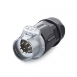 LP-20 Series Waterproof Connector M20 9-Pin Male Docking Plug (Cable To Cable) IP67 Plastic+Zinc Alloy up to 250Vac 5Amp