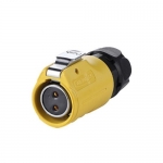 LP-20 Series Waterproof Connector M20 2-Pin Female Plug IP67 Plastic+Zinc Alloy up to 500Vac 20Amp