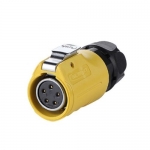 LP-20 Series Waterproof Connector M20 5-Pin Female Plug IP67 Plastic+Zinc Alloy up to 500Vac 10Amp