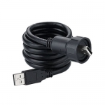 YU-USB Series  USB 2.0 Waterproof Connector Male Plug (with 1 Meter Cable and USB 2.0 Type A Male Terminal) IP67