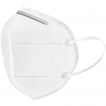 KN95 Mask 3-Ply Non-Woven Soft Cotton w/ Nose Clip White CE/FDA Certified