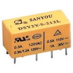 Signal High Sensitvity small size light weight Relay Flux Type 2 Pole 3V 2A Form 2C