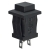Pushbutton Switch SPST-NO Square Button Black Standard Panel Mount Snap-In 1A 125V 1/Pack
