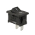 Rocker Switch RA1 SPST Off-On Concave Black 10A 125VAC QC 0.187'' 1/Pack