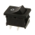 Rocker Switch RA1 SPST Off-On Concave Black I/O 10A 125VAC QC 0.187'' 1/Pack