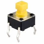 Square Snap-on Through Hole Tactile Switch
