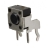 Tactile Switch SPST-NO Side Actuated. Black Through Hole Right Angle 0.05A 12V 1000/Pack