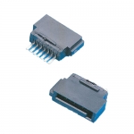 SERIAL ATA / SAS Connectors Solder Type 7P Female StraightType Plastic Plating Insulator RoHS 1000/Bag