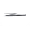 Ideal-tek High Precision Tweezers Anti-Acid/Anti-Magnetic Stainless Steel Straight Thick Strong Tip Superior Finish OAL 120mm