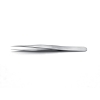 Ideal-tek High Precision Tweezers Anti-Acid/Anti-Magnetic Stainless Steel Tips: Straight Fine Pointed Superior Finish OAL 120mm