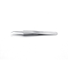 Ideal-tek High Precision Tweezers Anti-Acid/Anti-Magnetic Stainless Steel Tips: Bent Very Fine Sharp Superior Finish OAL 110mm
