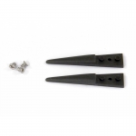Ideal-tek Carbon Fiber Tips Kit of 2 and 3 Screws Tips: Straight Thick Beveled Strong for  #249CFR.SA Tweezers OAL 40mm ESD Safe