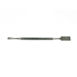 Ideal-tek Stainless Steel Spatula Short Rounded Dropshaped and Large Flat Squared Tip OAL 175mm