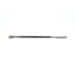 Ideal-tek Stainless Steel Spatula Short and Flat with Squared Tip and Long Flat with Rounded Tip OAL 165mm