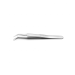 Ideal-tek SMD Tweezers Anti-Acid/Anti-Magnetic Stainless Steel Tips: Handling Positioning At 45? Angle OAL 115mm