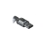 Micro USB Type B Free Hanging (In-Line) 5 Black Insulator 100/Pack