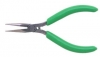Xcelite 5'' Thin Fine Point Long Nose Pliers w/ Green Cushion Grips Serrated Jaws