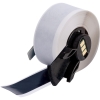 All Weather Permanent Adhesive Vinyl Label Tape for M6 M7 Printers 1'' x 50' Black 50/Roll