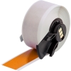 All Weather Permanent Adhesive Vinyl Label Tape for M6 M7 Printers 1'' x 50' Orange 50/Roll