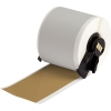 All Weather Permanent Adhesive Vinyl Label Tape for M6 M7 Printers 2'' x 50' Gold 50/Roll