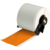 All Weather Permanent Adhesive Vinyl Label Tape for M6 M7 Printers 2'' x 50' Orange 50/Roll